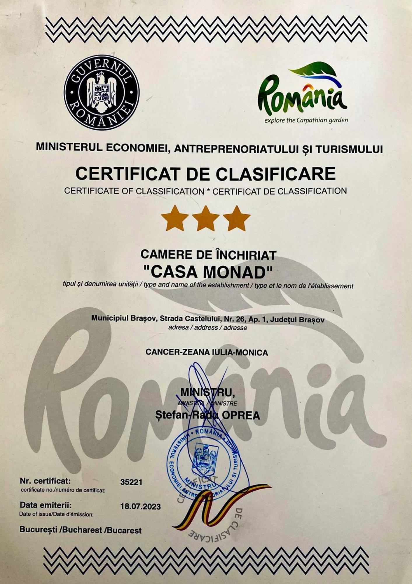 Castelului Residence - Casa Monad Braşov Eksteriør billede